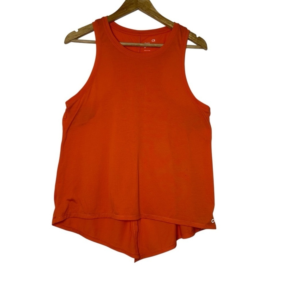GapFit Orange Muscle Tee Sleeveless with Open Back - Picture 1 of 11
